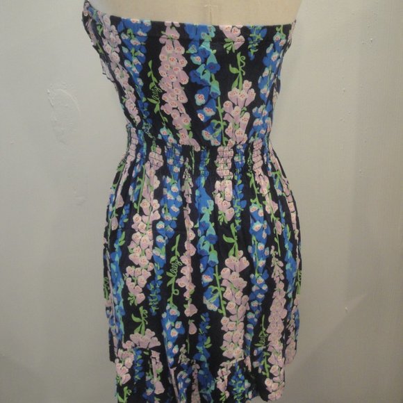 Lilly Pulitzer Quincy Dress in the Foxy Foxglove Pattern Women's Size S… - Picture 6 of 13